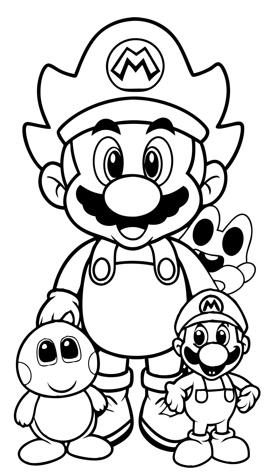 Super Mario Bros Películas para colorear